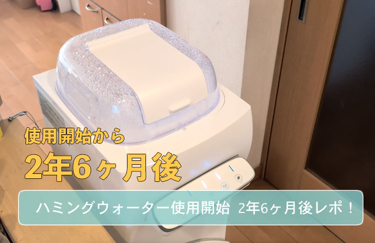 【使用開始2年6か月】ハミングウォーターの使用体験レポ
