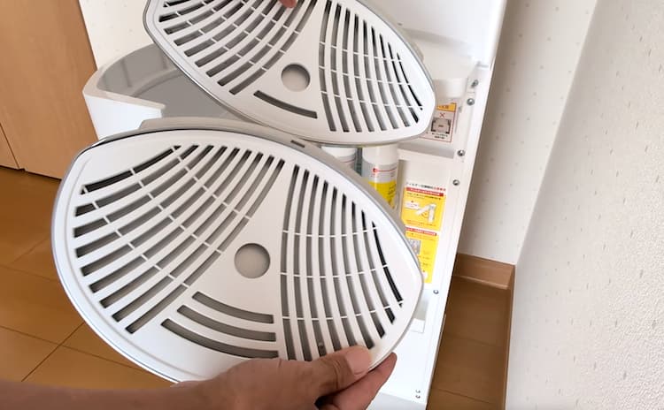 ハミングウォーターの水受けトレイ普通サイズと大サイズ